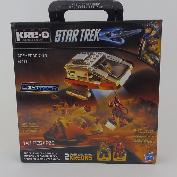 Kre-O Star Trek Spock's Volcano Mission NIB 141 pc Building Block Set 2013 - Picture 1 of 3